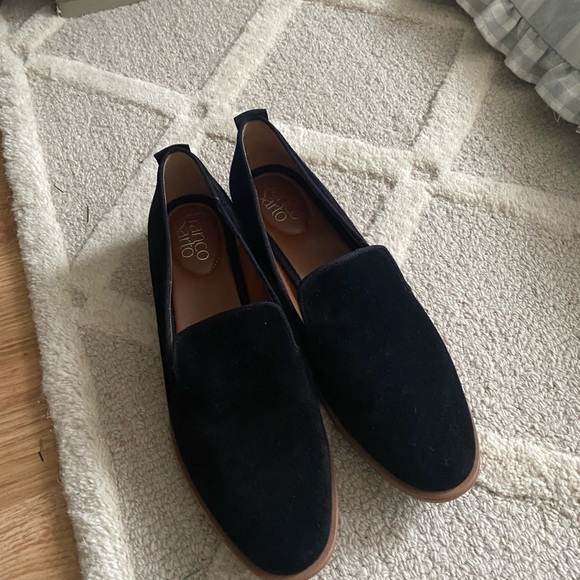 Franco Sarto Black Suede Slip on Shoes Loafers Size 9 - Picture 4 of 9